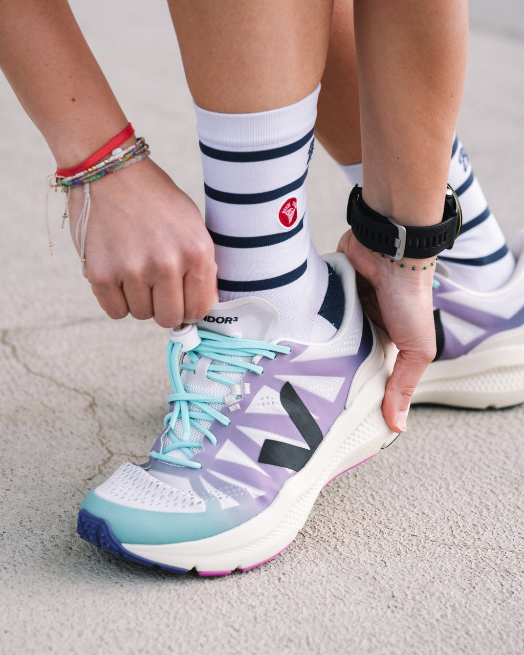 Lacets de running auto-laçants