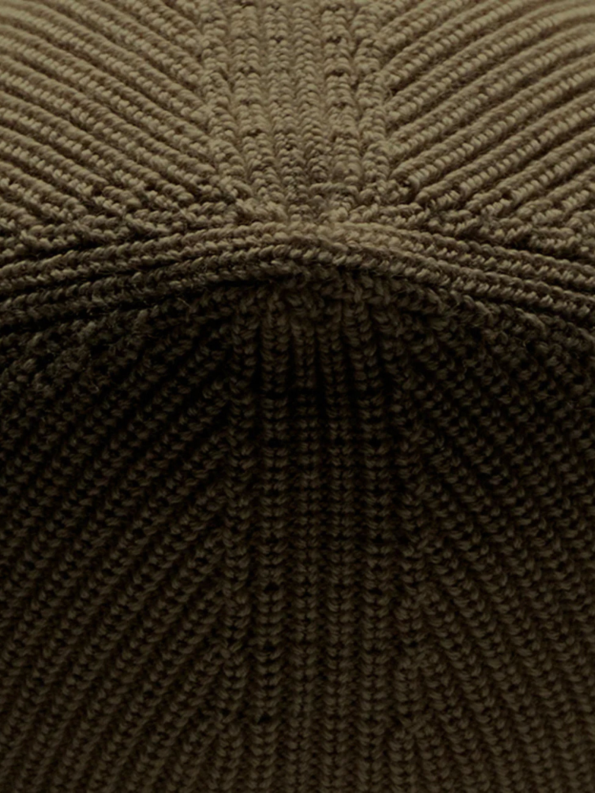 Bonnet Laine Mérinos Kaki