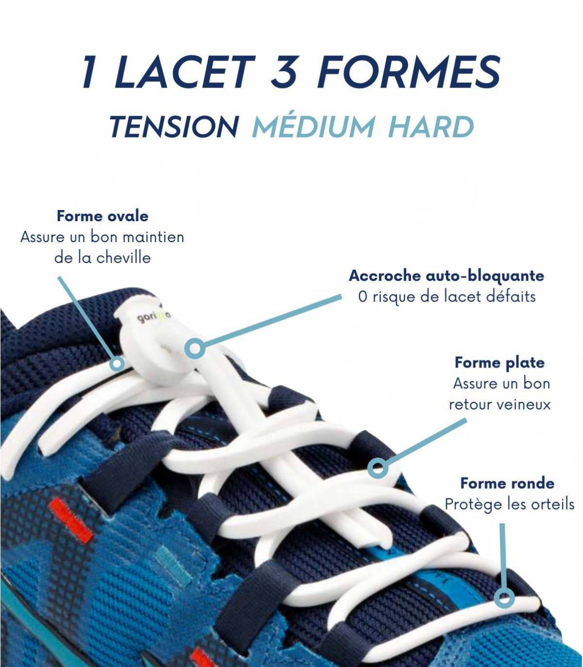 Lacets de trail auto-laçants